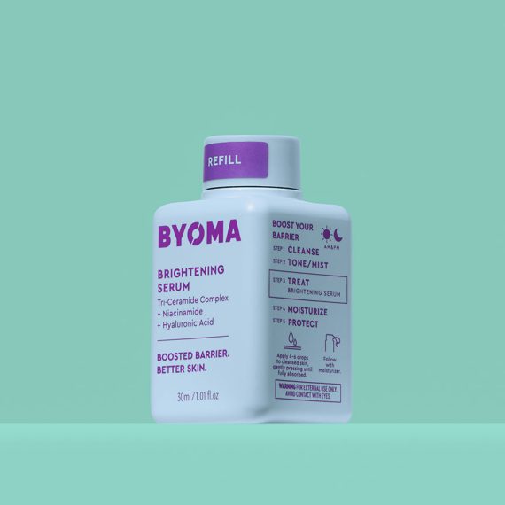 BYOMA Brightening Serum Refill, Barrier Repair & Even Skin Tone, 30ml